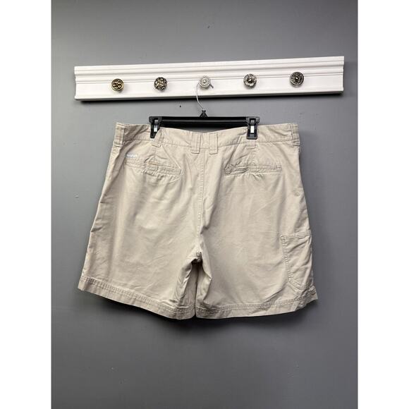Columbia Shorts Mens 38 Light Tan Flat Front‎ Pockets Utility Canvas - Picture 2 of 9